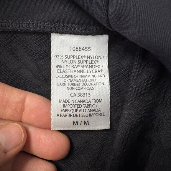 Tuff Athletics Women's Yoga Capri Leggings Patterned Black Athletic Pants Medium - Picture 6 of 12